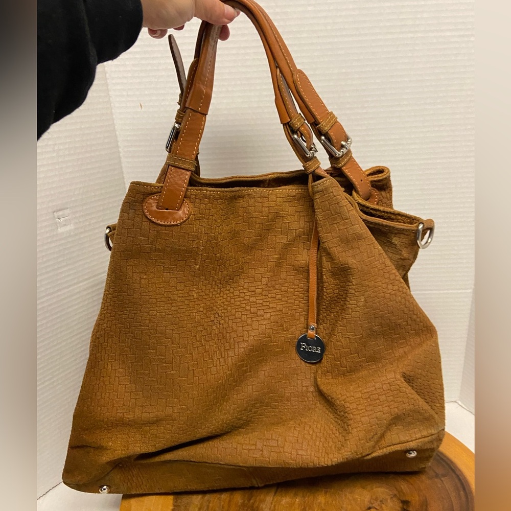Large Leather FIORE Tote Bag